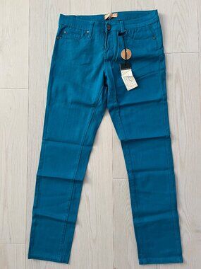 SANCTUARY CLOTHING Denim LOS ANGELES Teal JEANS Straight Leg ( 28 )